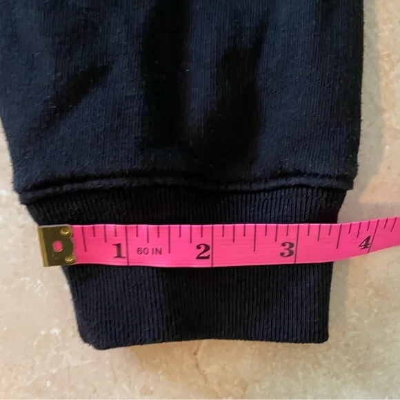 PINK Victoria's Secret Black Wide Neck Cropped Sweatshirt - Picture 8 of 10